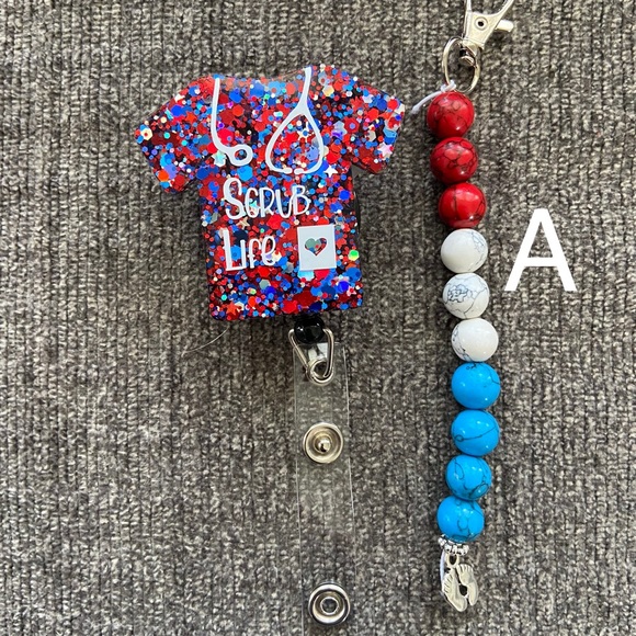 Badge Reel Labor and Delivery Teaching Dilation Beads Clip On Tool Set - Picture 1 of 3